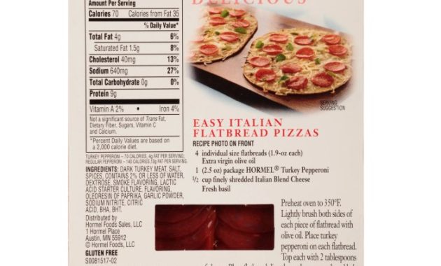 Nutrition Facts of Pepperoni A Comprehensive Guide