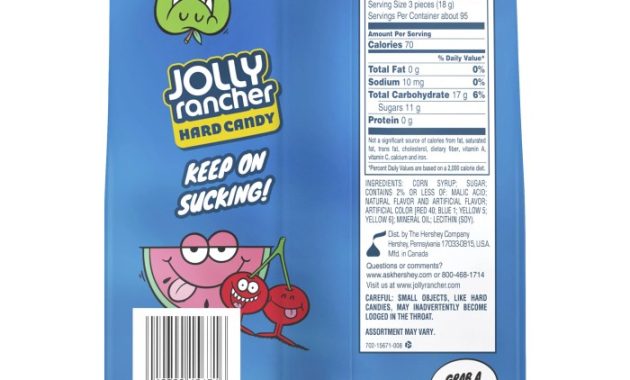 Jolly Rancher Nutrition Facts A Sweet Truth