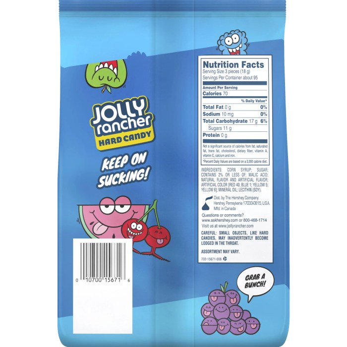 Jolly rancher nutrition facts