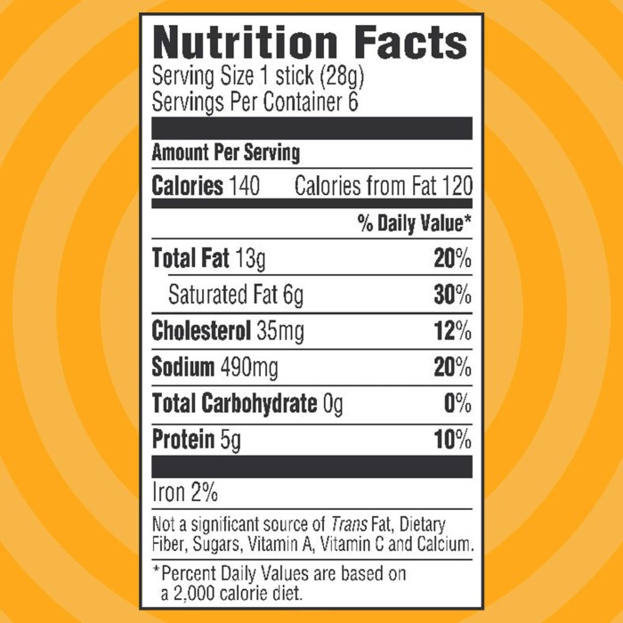 Pepperoni facts nutrition stix hormel